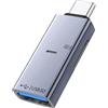 Liaoan Adattatore OTG USB C a USB 3.0 trasferimento dati 2 in 1, lettore di schede TF con spia di controllo, adatto per cellulare USB Drive, mouse convertitore di tastiera.