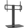 Hemuduplus Supporto TV da Tavolo per 40 a 86 Pollici, Supporto TV Girevole 110º, Staffa TV 5 Livelli Regolabili in Altezza, Supporto TV Rotazione Appoggio, Regge Fino a 60 kg, Max Vesa 600X400mm