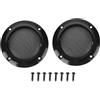 143 2PCS Copertura Altoparlante da 2 Pollici in Rete - Cerchio Decorativo per Griglia Subwoofer - Protezione per Altoparlante Auto (Black)