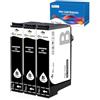 OINKWERE Compatibil 604XL Nero Compatibil per Epson 604 XL Cartucce per Expression Home XP-2200 XP-2205 XP-3200 XP-3205 XP-4200 XP-4205 WorkForce WF-2910 WF-2930 WF-2935 WF-2950 (3-Nero)