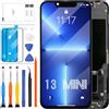 LADYSON INCELL - Schermo LCD per iPhone 13 Mini A2628, A2481, A2626, A2629, A2630 Display LCD Full HD COF Touch Screen Digitizer Assembly Kit di riparazione con strumenti