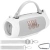 Lebakort Siliconica Caso Custodia per JBL Charge 6 Speaker Portatile (Bianco)