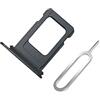 Cemobile Supporto per slot per schede SIM per iPhone 12 Pro / 12 Pro Max / 13 Pro / 13 Pro Max (versione a scheda singola) con anello di tenuta in gomma impermeabile (nero)