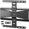 monTEK Supporto da parete per TV ultra sottile da 0,77 per TV da 37 - 75 pollici, girevole e inclinabile, con doppio braccio snodato, max VESA 400 x 400 mm, fino a 50 kg