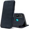 Verco Case per Huawei P Smart 2020 Custodia, Cover a Libro Pelle PU per Huawei P Smart 2020 Custodia Premio Booklet Protettiva, Blu