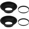 SG Store Oculare di ricambio in gomma DK-19 DK-19 per fotocamera DK-19, compatibile con fotocamere Nikon D2 D3 Df D4 D700 D800E D810 F6 F5, nero
