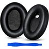 Aurivor Cuscinetti auricolari di ricambio per cuffie Sony WH-1000XM4, cuffie XM4, in morbida pelle proteica, schiuma di memoria per isolamento acustico, spessore aggiunto, design compatibile con
