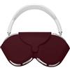 kwmobile Custodia Cuffie Over Ear Compatibile con Apple AirPods Max/AirPods Max 2 - Porta Cuffie Silicone - Cover Auricolari Over Ear viola bordeaux