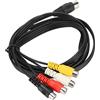 VBESTLIFE Cavo da 5 Pin Maschio Din a 4 Femmina, Adattatore per Apparecchiature Vintage, da 5 Pin Maschio Din a 4 Femmina, per Lettore CD, Videoregistratore, DVD, Fono, LD,