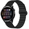 Koelaa 20mm Cinturino Magnetico Compatibile con Garmin Approach S50/Venu/Venu Sq 2/2 Plus/Sq Music/Vivoactive 5/3/Garminmove 3, Sportivo, Cinturino Magnetiche in Silicone Morbido e Traspirante-Nero
