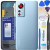 LUVSS Coperchio Copribatteria Scocca Vetro Posteriore Imposta per Xiaomi 12 5G (Blu)