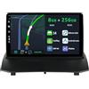 KeiDilie 9 [8G+256G] Android 14 Autoradio per Ford Fiesta Mk 6 2008-2017-Integrato Wireless CarPlay | Android Auto | DSP | GPS Sat Nav | Bluetooth 5.0 | Wifi | 4G | Mirror Link | 360° Panoramica+CAM&MIC