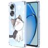 YUXING Cover Trasparente per Oppo A6 Pro 5G - Custodia Protettiva Sottile in TPU Morbido Antiurto con Carino Motivo Disegno Cool (Cat)