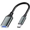 Sooiiyu Adattatore da USB C a USB 3.0, Cavo OTG USB di Tipo C Maschio a USB Femmina, Compatibile con iPhone 16 Pro Max/16 Plus/16/15, iPad Pro, MacBook Pro/Air, Samsung Galaxy S24/S23/S22/S21, Grigio