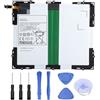 WoskjXas EB-BT585ABE Batteria Compatibile con Samsung Galaxy 10.1 2016 SM-T580 SM-T585 SM-P580 SM-P580N SM-T585C SM-P585N SM-P585Y SM-T587 SM-T587P Serie Tablet