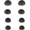 ECSiNG 4 Paia Di Gommini Auricolari Di Ricambio In Silicone XS/S/M/L Compatibile Con JBL Live Beam 3 Live Buds 3 Gli Auricolari Neri