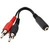 kenable 3,5 mm Stereo Klinkenstecker Buchse Zum 2x Cinch Chinch Stecker Adapter Kabel