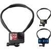 TELESIN SE Supporto per Collo POV Flessibile per GoPro Hero 13/12/11/10/9/8/7/6/Max DJI Osmo Action Smartphone iPhone Android, Riprese Multi-Angolo, Facile da Collegare e Utilizzare, Accessori