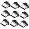 HOMSFOU 9 pezzi di ricarica a testa magnetica, cavo di ricarica magnetico, caricatore magnetico USB C, adattatore magnetico USB, mini adattatore magnetico USB