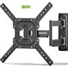 monTEK Supporto da parete per TV da 23-65 pollici o monitor fino a 35 kg, orientabile e inclinabile, con estensione da 423 mm, supporto da parete universale, VESA 400 x 400 mm