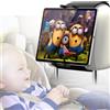 Dosvsi Supporto Tablet per Poggiatesta Auto, Velcro ad Alta Elasticità Supporto Tablet Auto Sedile Posteriore, 360° Rotazione, per iPad Pro Air Mini, iPad 10.9, Galaxy Tab S A, iPhone, 4~13 Tablet