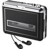 Mersoco Lettore di cassette retrò, cassette portatili, digitalizzazione, registrazione audio a cassette tramite USB, compatibile con laptop e PC