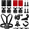 AKASO Kit Accessori da Sci per Action Cam Compatibile con EK7000/EK7000 Pro/Brave 4/Brave 4 Pro/Brave7 LE/Brave 7/Brave 8/V50X/V50 Pro/V50 Elite/GoPro/DJI/Apexcam e Action Cam di Altri Marchi