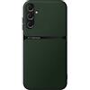 Kepuch Cover per Samsung Galaxy S24 FE - Custodia Case Piastra Metallica Incorporata Litchi Grano - Verde