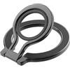 KOEMCY Anello Magnetico Cellulare Cavalletto Per Smartphone Portacellulare Con Anello In Silicone Magsafe Ring Supporto Cellulare Da Tavolo Magnetic Phone Stand(Nero)