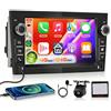 Hodozzy 【4+64G】Hodozzy Autoradio Carplay per Opel Astra Antara Vectra Corsa Zafira Meriva Vivaro Combo con USB Type-C, 7 Pollici Schermo In-Cell Stereo Auto BT 5.0 con Android Auto/EQ/GPS/Wifi/RDS/SWC,Nero