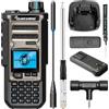 HYS Walkie talkie professionale TK-11(8) 10 W VHF/UHF Porta di ricarica C Batteria 3000 mAh Analizzatore di spettro Antenna 27 MHz