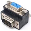 Oiyagai Adattatore VGA DB15 90 Gradi - Connettore Angolato Femmina a Maschio per Monitor PC Laptop Proiettore