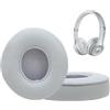 Earrock Cuscinetti auricolari di ricambio per cuffie Beats Solo 2 Solo 3 con filo/wireless, con adesivo più forte e memory foam, 1 paio (grigio)