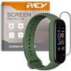 REY Pellicola salvaschermo 3D per AMAZFIT Band 5, Nero, Copertura Completa, Pellicola Protettiva Protezione Schermo, 3D / 4D / 5D