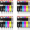 Amaprint 24 XL cartucce compatibili con Canon PGI 520 CLI 521 adatto per Pixma MP980 MP990