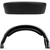 GEEKRIA Imbottitura per archetto in pelle proteica Geekria compatibile con cuffie Logitech G35, ricambio per riparazione fascia (Nero)