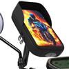 Renimove Porta cellulare scooter fissaggio universale infrangibile per specchietti moto e scooter Custodia impermeabile con visiera antiriflesso compatibile con smartphone fino a 7,5