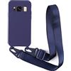 2NDSPRlNG Cover con Collana Compatibile con Samsung Galaxy S8 Plus,Case con Laccio per Il Collo Custodia con Cordino Soft silicone Case,Blu