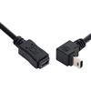 CY Cavo di prolunga da mini USB 5 pin maschio a mini USB 5 pin femmina, 480 Mbps, con angolo di 90 gradi, 20 cm