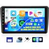 OiLiehu 4G+64G Android 13 Autoradio per Audi A3 2003-2012/S3 2006-2012/RS3 2011-2012 Wireless CarPlay Android Auto 9'' Autoradio con Schermo con Bluetooth GPS FM RDS WiFi SWC EQ Telecamera Posteriore