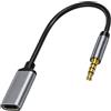 JinRuiCPeng Cavo Audio Da 3,5 Mm Maschio a USB-C Femmina, Adattatore Audio Da Jack a USB-C Femmina, Convertitore per Cavo Aux, Per Collegare Cuffie USB-C a Lettori Mp3, Lettori CD, Laptop, Tablet E Sorgenti Audio