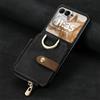 TIANYUE per Motorola Razr 60 Ultra 5G Custodia, Custodia a Portafoglio Pieghevole in Pelle PU, Case Protettiva con Slot per Schede per Motorola Razr 60 Ultra 5G-Nero
