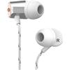 Marley House Of Marley Uplift 2 Cuffie Auricolari In ear con Cavo, Microfono Integrato, Auricolari con Filo in Tessuto Anti-Aggrovigliamento, Gommini in Gel da 3 Dimensioni, Custodia, Bianco