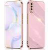 ILING Cover per Samsung Galaxy A50, Cabina Silicone Colorato Case Proteggi la Fotocamera, Custodia Antiurto Ultrasottile da Donna (Viola)