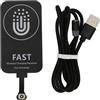 Ejoyous Ricevitore di Ricarica USB C, Ricevitore Wireless di Tipo C Adattatore a Induzione Caricabatterie Wireless Ricevitore di Ricarica Ricevitore Caricabatterie, per Smartphone con