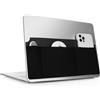kwmobile Custodia Hard Disk Esterno per Wireless Mouse/Portable SSD/Portable HDD Cover - Case SSD 3 Tasche - Tasca Porta HDD Esterno e Accessori Elettronici - Tessuto Elastico - nero