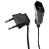 JiaHeHe Cavo di prolunga a 90 gradi, piatto, 0,6 m, con spina piatta, cavo di prolunga sottile, spina europea a 90° per TV, lampada, PC, monitor, elettrodomestici
