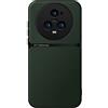 Kepuch Cover per Honor Magic 5 Pro - Custodia Case Piastra Metallica Incorporata Litchi Grano - Verde