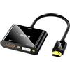 biaze ZH63 - Adattatore HDMI a VGA, 2 in 1 HDMI/VGA + porta audio da 3,5 mm e caricatore micro USB, per computer, desktop, laptop, PC, monitor, proiettore, HDTV, Chromebook, Raspberry Pi, Roku, Xbox e