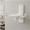 RO&CO B-Tech BT-77 White - Coppia di Supporti da Parete per Diffusori Bianco - Regolabili 135-280 mm - Orientabili e Inclinabili - Fino a 25 kg - Installazione Professionale.